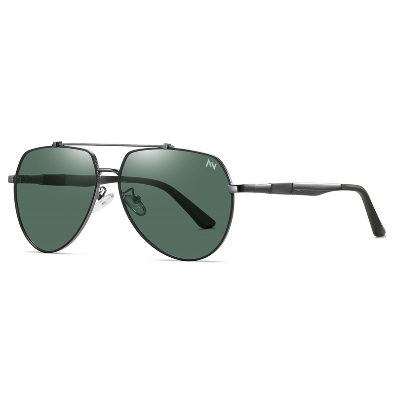 عینک آفتابی خلبانی مردانه آلبرت وگ مدل 6322C21P144 Polarized Sacramento