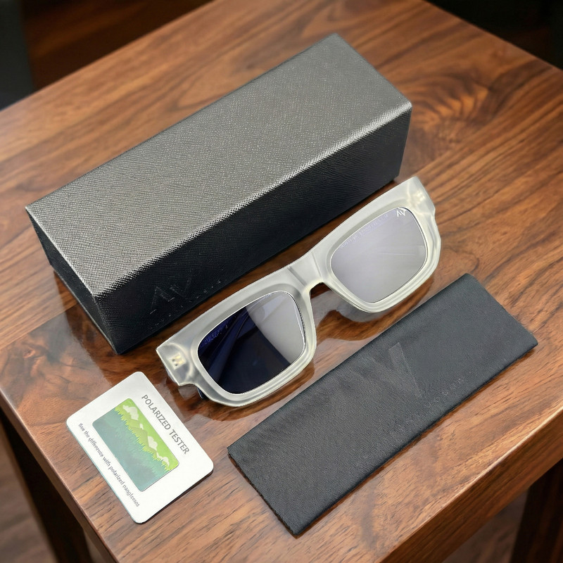 عینک آفتابی مستطیلی آلبرت وگ مدل S31111C3 Acetate Avantgarde Visionary