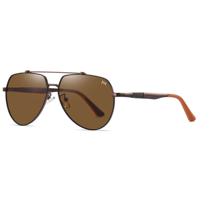 عینک آفتابی خلبانی مردانه آلبرت وگ مدل 6322C108P112 Polarized Avantgarde Visionary