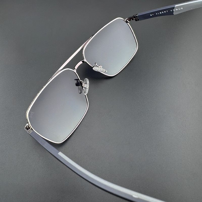 عینک آفتابی خلبانی مردانه آلبرت وگ مدل 6307C98P87 Polarized Albert Vogue