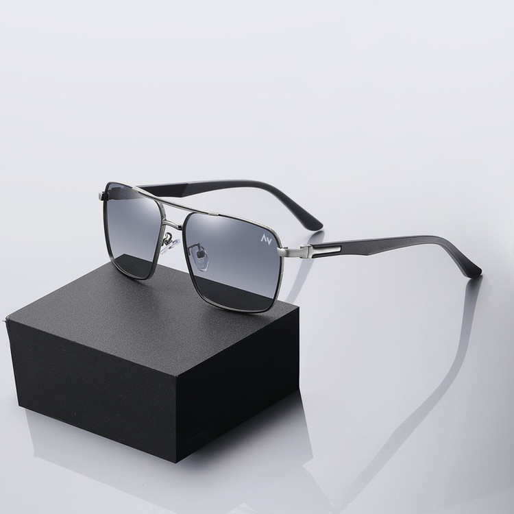 عینک آفتابی خلبانی مردانه آلبرت وگ مدل 6307C98P87 Polarized Albert Vogue
