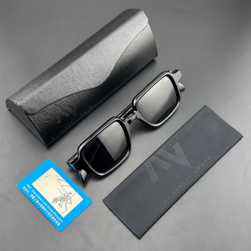 عینک آفتابی مستطیلی آلبرت وگ مدل S32130C1 Acetate Avantgarde Visionary