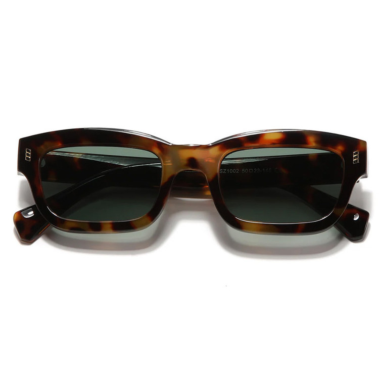 عینک آفتابی مستطیلی مدل SZ 1002 Leopard Emerald