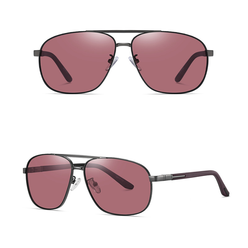 عینک آفتابی خلبانی مردانه آلبرت وگ مدل 6306C21P39 Polarized Maroon