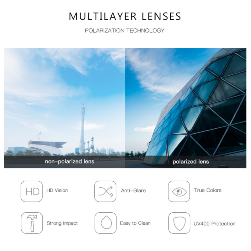 عینک آفتابی مستطیلی مورل مدل 78082C2POLARIZED