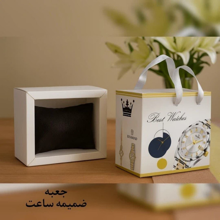 ساعت مچی عقربهای کوارتز زنانه مدل دورنگین سلطنتی موتور ژاپن کد 003