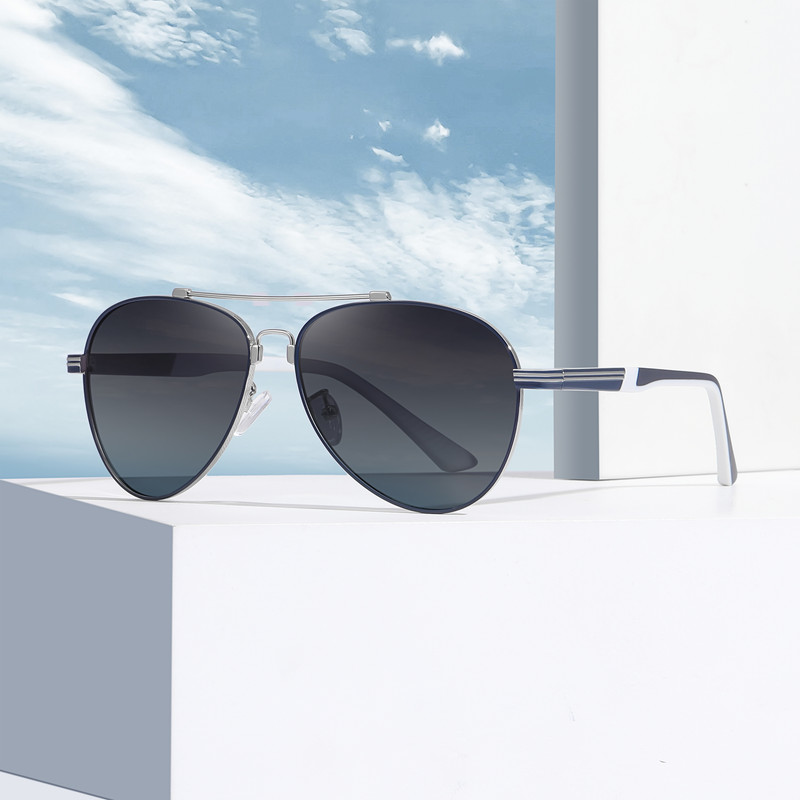عینک آفتابی خلبانی پلاریزه آلبرت وگ مدل JS8528C05-P120 Polarized Flex