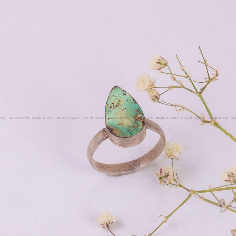 انگشتر فیروزه شجری زنانه کد 7587