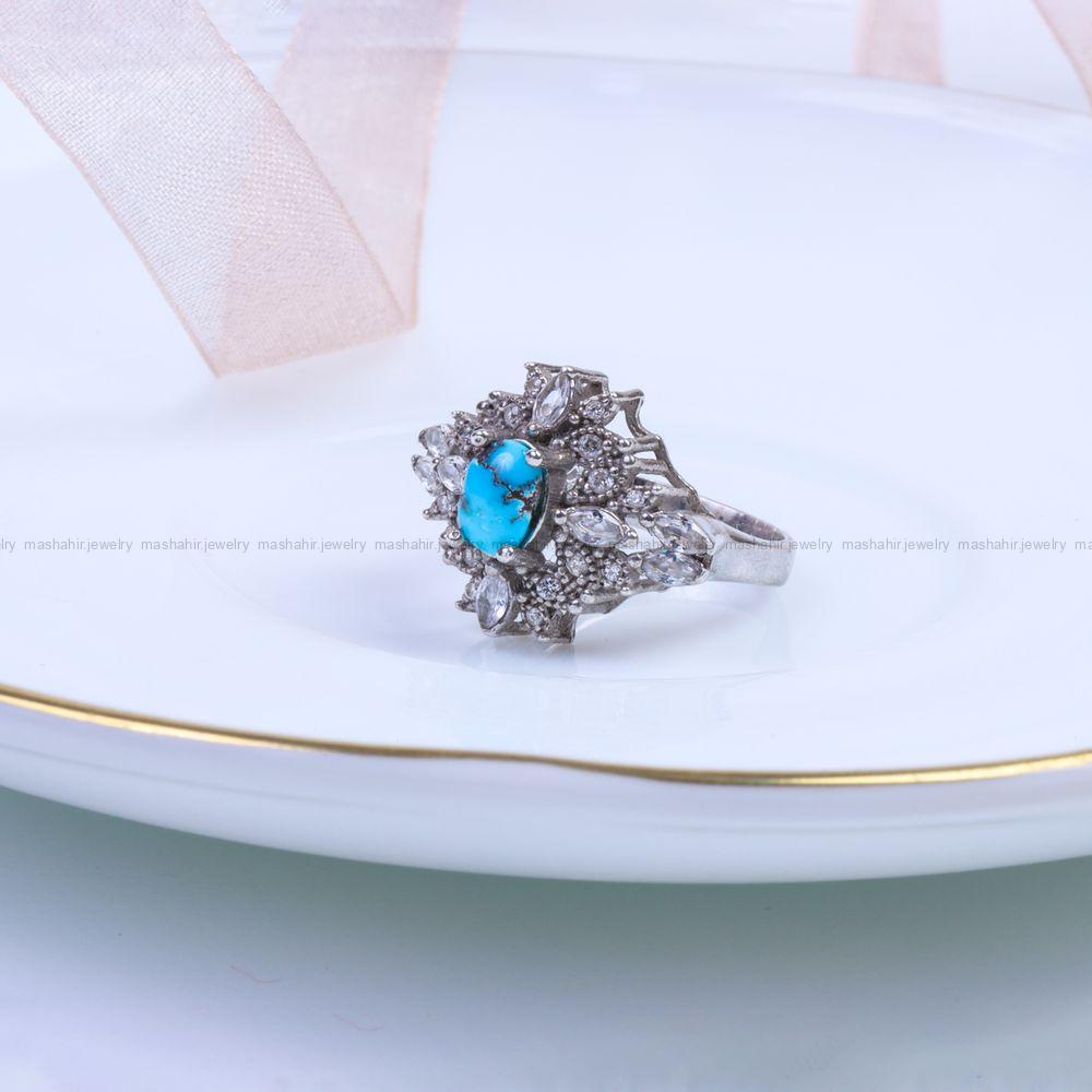 انگشتر فیروزه شجری زنانه کد 9560