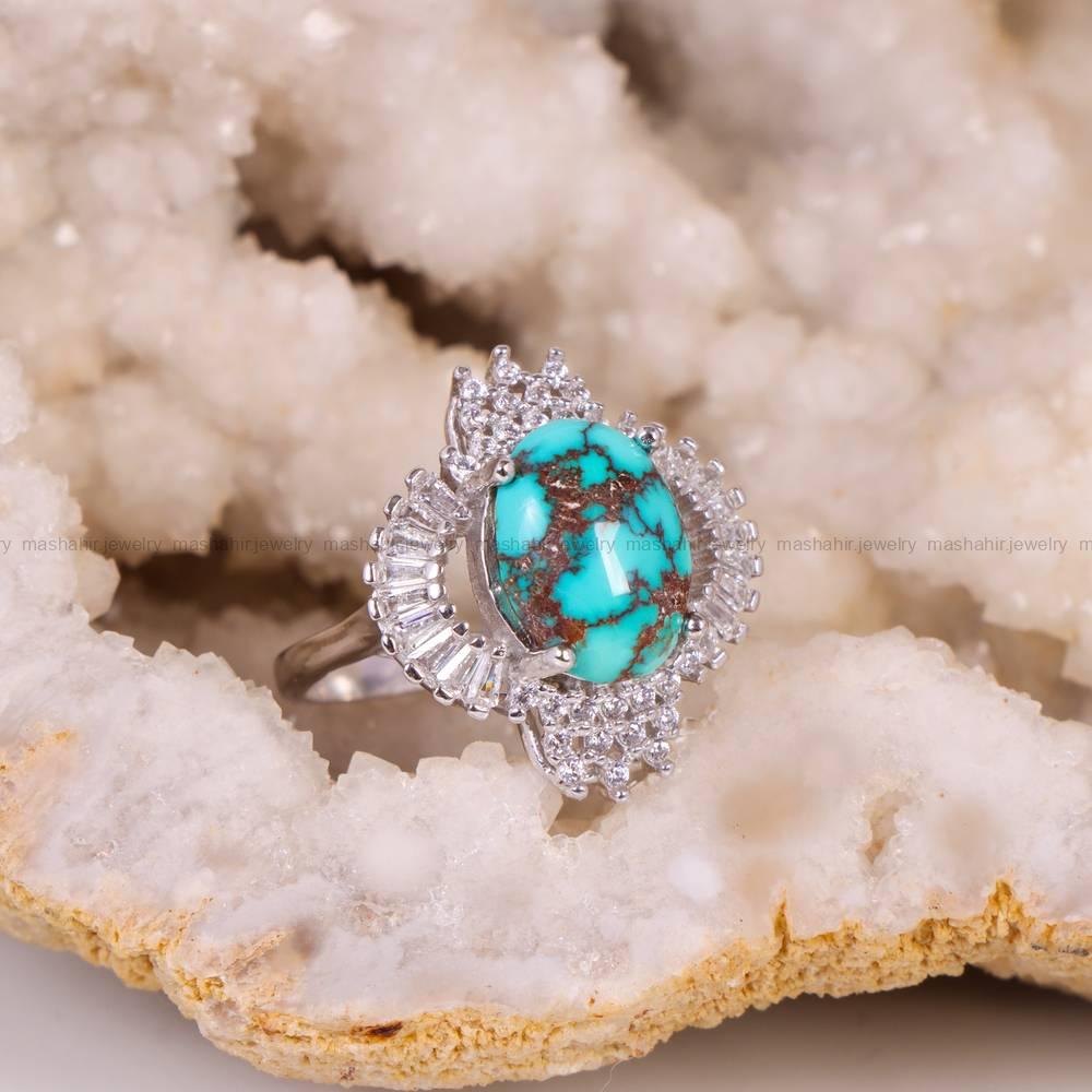 انگشتر فیروزه شجری زنانه کد 5232
