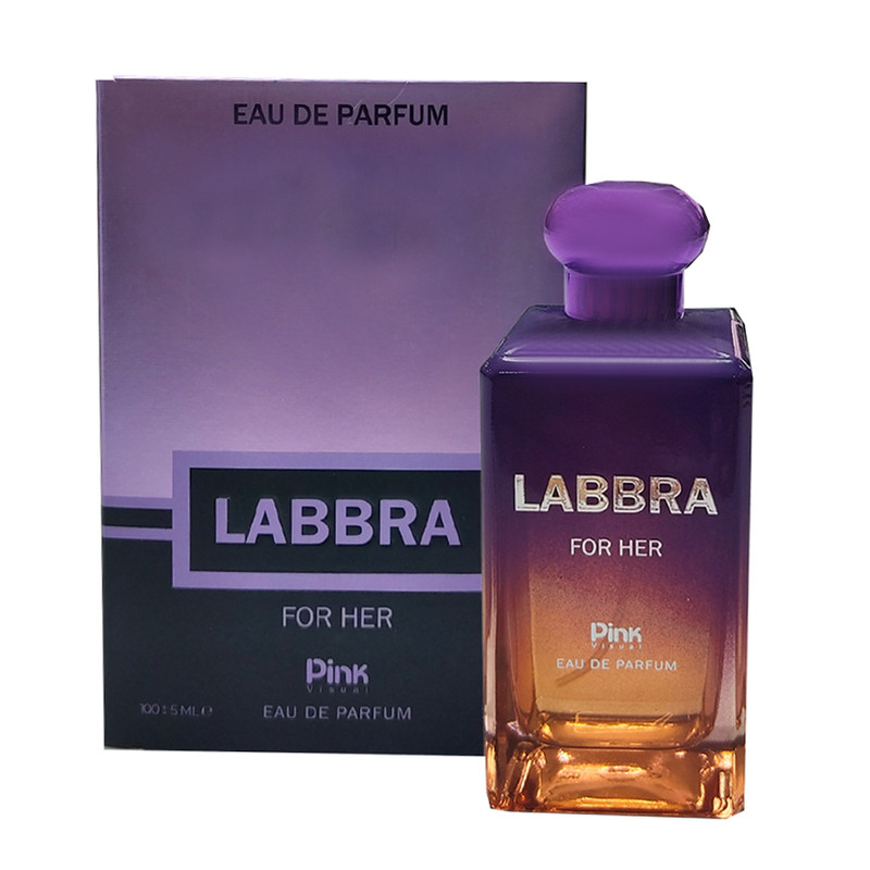 ادوپرفیوم زنانه پینک ویژوآل مدل labbra با رایحه خنک حجم 100 میلیلیتر