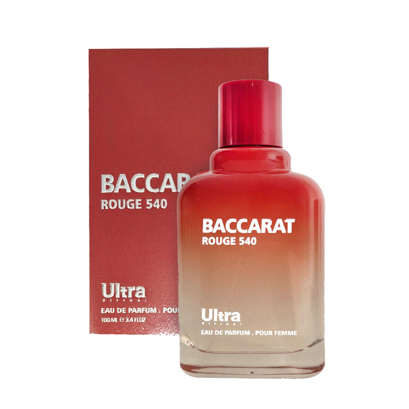 ادو پرفیوم زنانه اولترا ویرچوآل مدل Baccarat Rouge با رایحه گرم حجم 100میلی‌لیتر