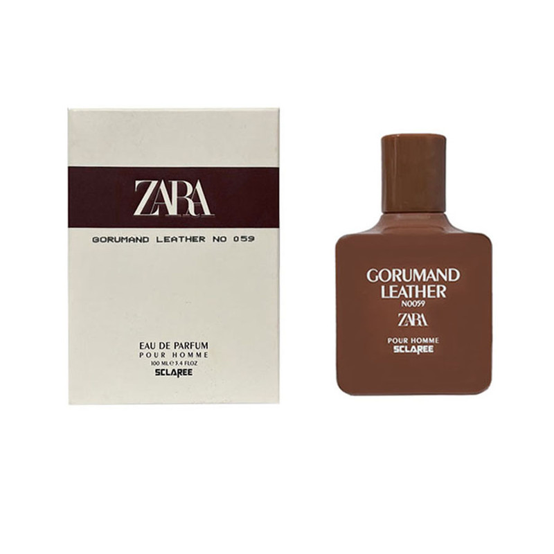 ادوپرفیوم مردانه اسکلاره مدل Gorumand Leather no 059 fh با رایحه شیرین و گرم حجم 100 میلی لیتر