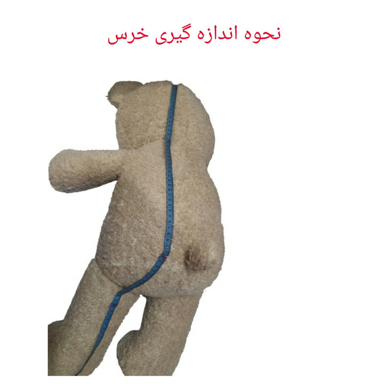 عروسک طرح خرس پاپیونی کد 105 ارتفاع 100 سانتی متر