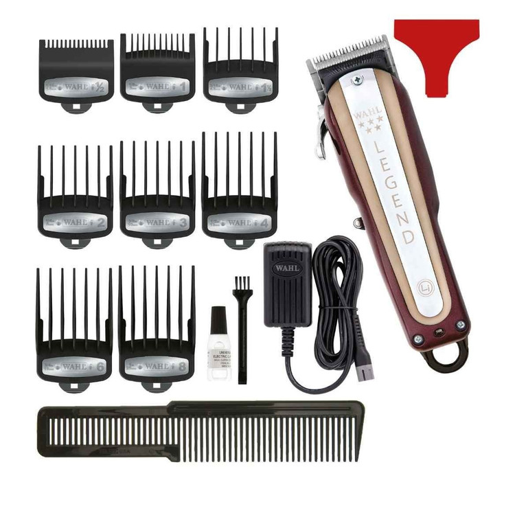 ماشین اصلاح سر وصورت وال لجندusa.دارای هشت عدد شانه بی نظیرمارک اصلی.