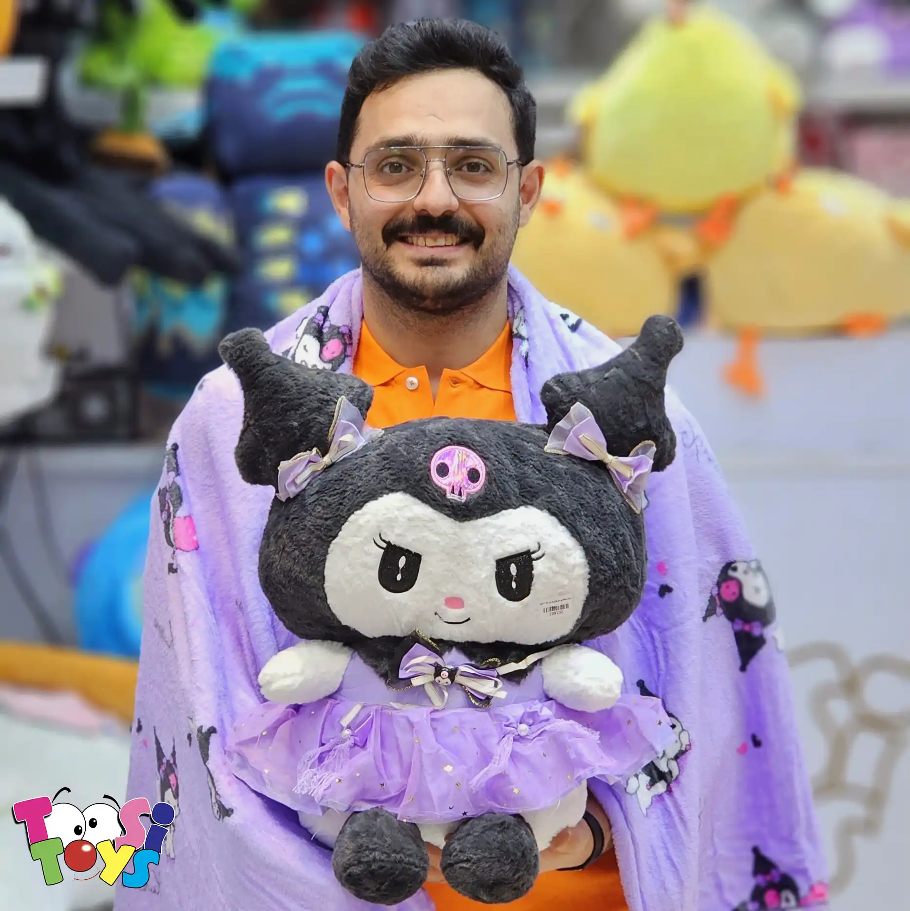عروسک پتو بالشتی کرومی و لباس سارافان